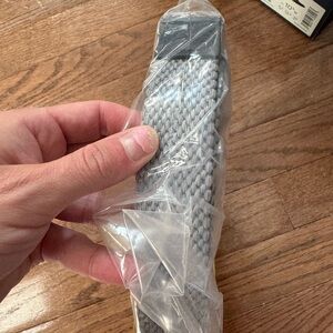 NWT Brand New Cole Haan Men’s 35MM Tubular Stretch Cord Belt in Grey